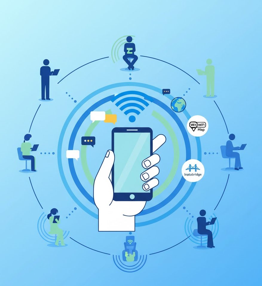 Свържете се безплатно: намерете Wi-Fi навсякъде с безплатното приложение за Wi-Fi.