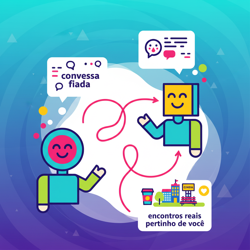 Menos conversa fiada, mais encontros reais pertinho de você